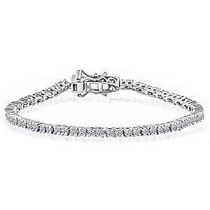 Luxuriant Lab Grown Diamond E-F VS 3.00 ctw Bracelet in 14K White Gold (8.00 In)
