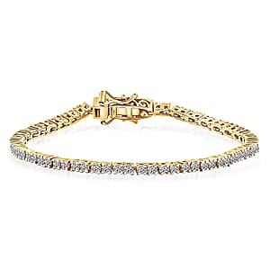 Luxuriant Lab Grown Diamond E-F VS 3.00 ctw Bracelet in 14K Yellow Gold (8.00 In)