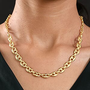 Doorbuster EverTrue Bronzella Collection Mariner Link Necklace in 18K YG Plated Bronze 18-20 Inches