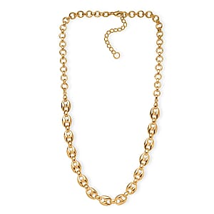 Doorbuster EverTrue Bronzella Collection Mariner Link Necklace in 18K YG Plated Bronze 18-20 Inches