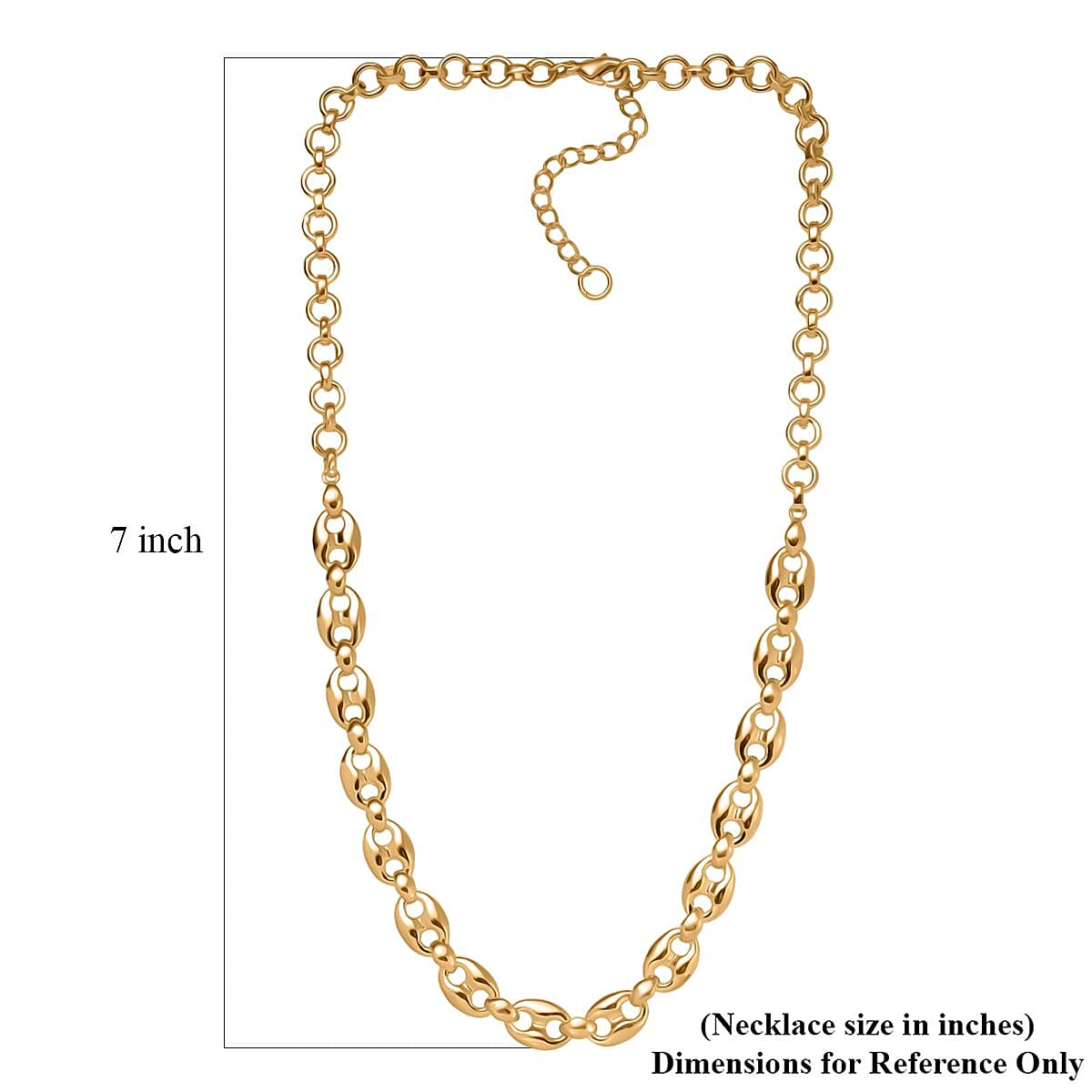 Doorbuster EverTrue Bronzella Collection Mariner Link Necklace in 18K YG Plated Bronze 18-20 Inches image number 5