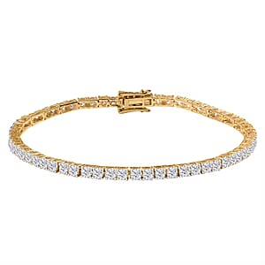 Luxuriant Lab Grown Diamond E-F VS 7.00 ctw Tennis Bracelet in 14K Yellow Gold (7.25 In)