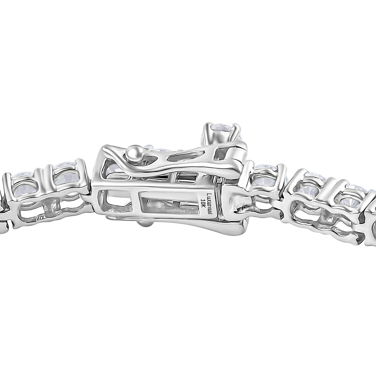 Luxuriant Lab Grown Diamond E-F VS 3.00 ctw Bracelet in 10K White Gold (6.50 In) image number 3