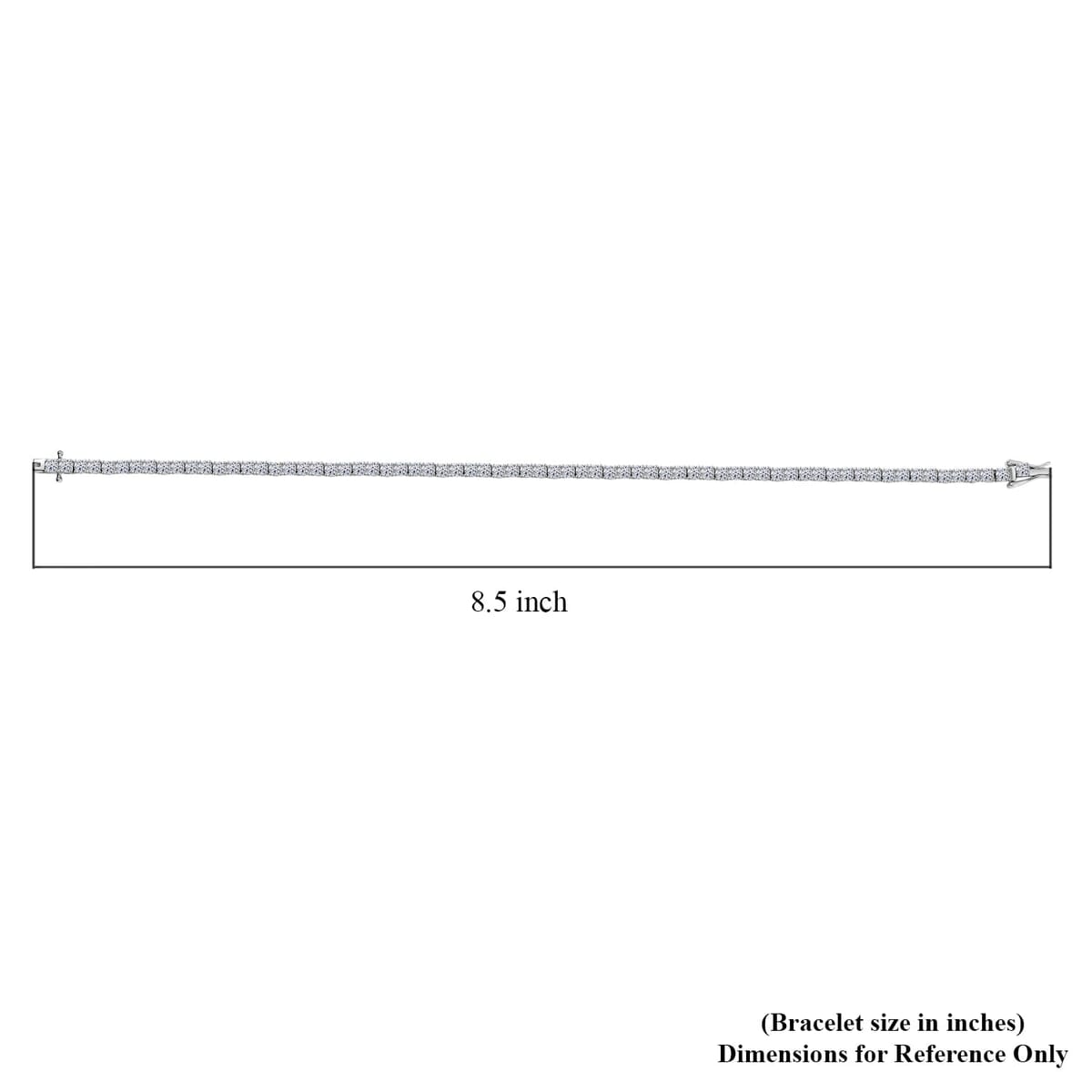 Luxuriant Lab Grown Diamond E-F VS 3.00 ctw Bracelet in 10K White Gold (6.50 In) image number 4