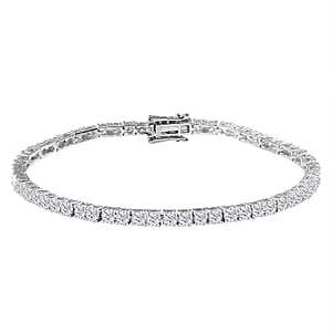 Luxuriant Lab Grown Diamond E-F VS 5.00 ctw Tennis Bracelet in 10K White Gold (6.50 In)