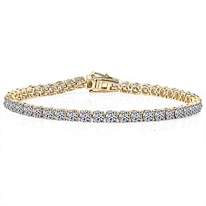 Luxuriant Lab Grown Diamond E-F VS 5.00 ctw Tennis Bracelet in 14K Yellow Gold (6.50 In)