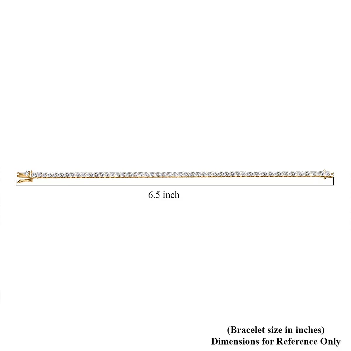 Luxuriant Lab Grown Diamond E-F VS 5.00 ctw Tennis Bracelet in 14K Yellow Gold (6.50 In) image number 6