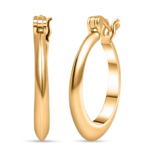 Luxoro Classic Hoop Earrings in 10K Yellow Gold 3.90 Grams
