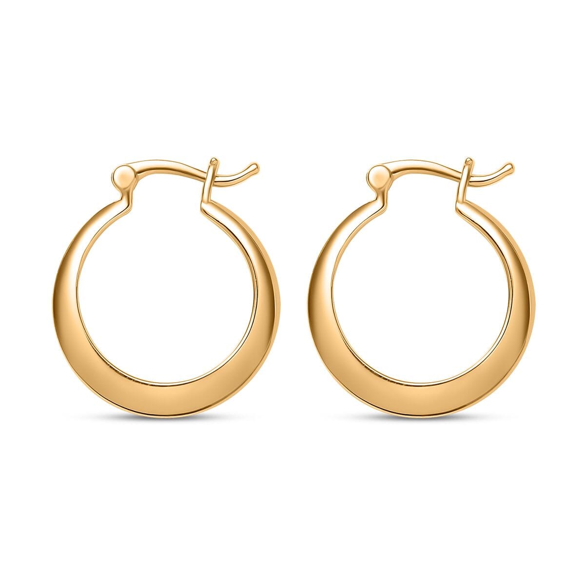 Luxoro Classic Hoop Earrings in 10K Yellow Gold 3.90 Grams image number 3
