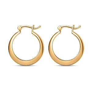 Luxoro Classic Hoop Earrings in 10K Yellow Gold 3.74 Grams