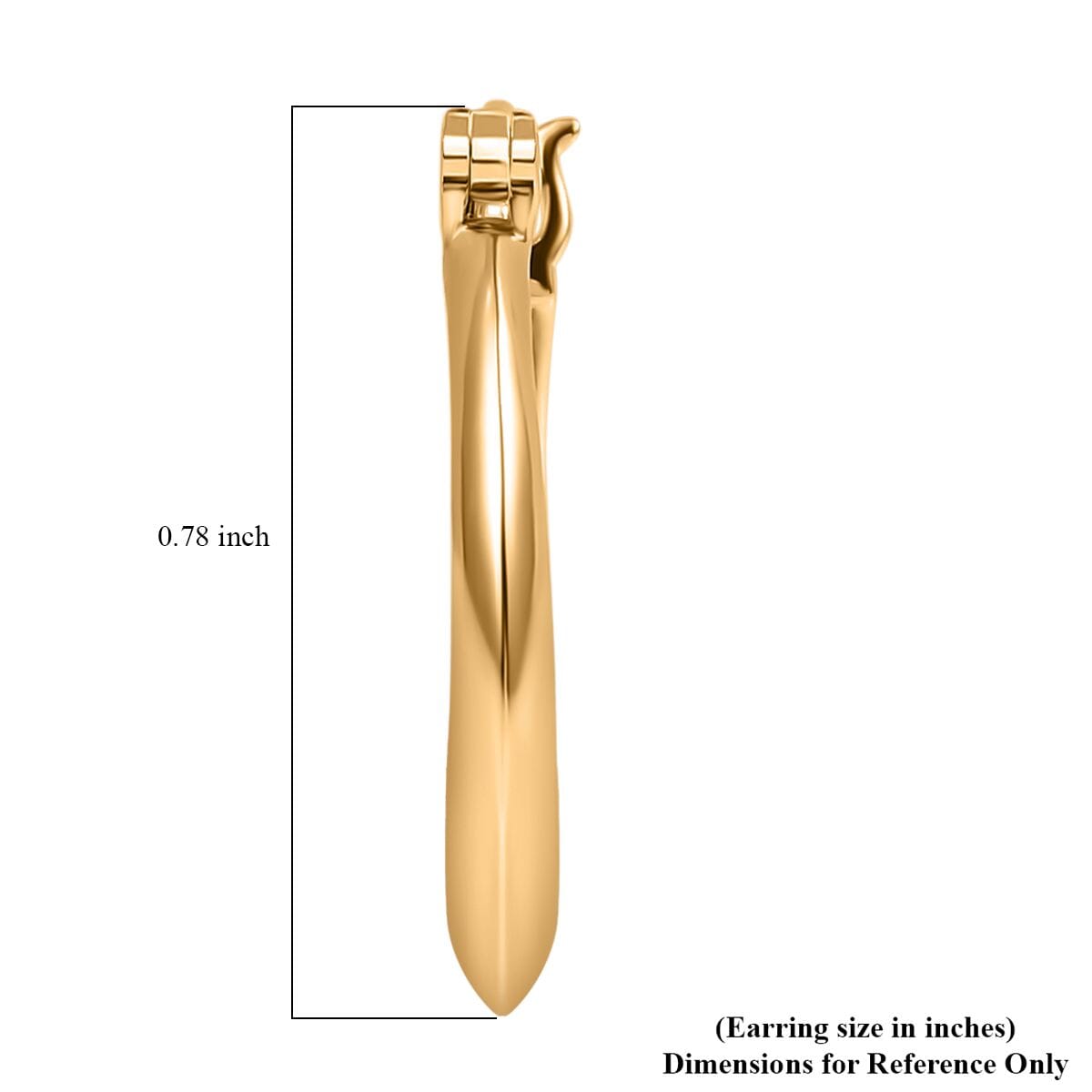 Luxoro Classic Hoop Earrings in 10K Yellow Gold 3.90 Grams image number 4