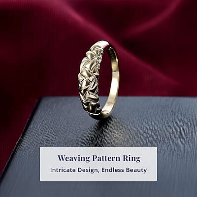 Luxoro 10K Yellow Gold Weaving Ring (Size 12.0) 3.50 Grams