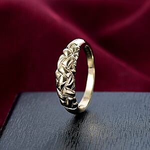 Luxoro 10K Yellow Gold Weaving Ring (Size 6.0) 3.50 Grams