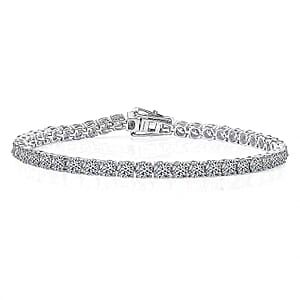 Luxuriant Lab Grown Diamond E-F VS 5.00 ctw Tennis Bracelet in 14K White Gold (6.50 In)
