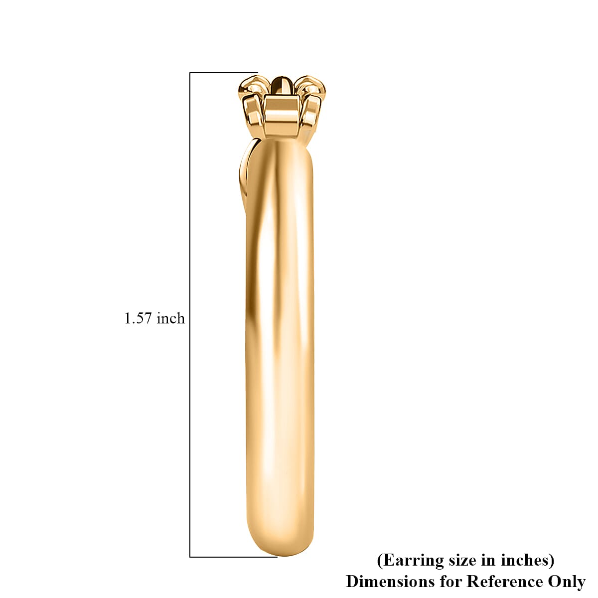 EverTrue Bronzella Collection Hoop Earrings in 18K YG Plated Bronze image number 4