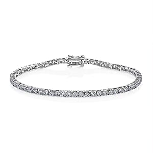 Luxuriant Lab Grown Diamond E-F VS 5.00 ctw Tennis Bracelet in 14K White Gold (8.00 In)