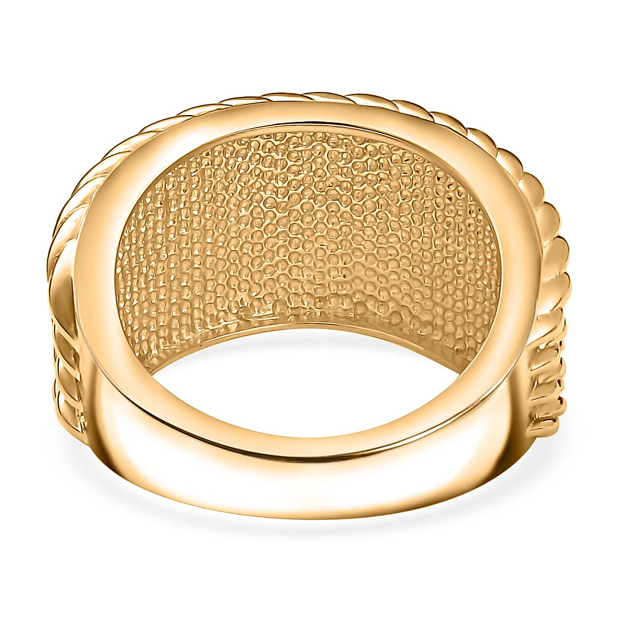 EverTrue Bronzella Collection Twisted Tide Ring in 18K YG Plated Bronze (Size 10.0)