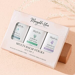 Set of 3 Sunscreen Stick with SPF 30 - Jojoba Oil, Aloevera and Halyuronic Acid