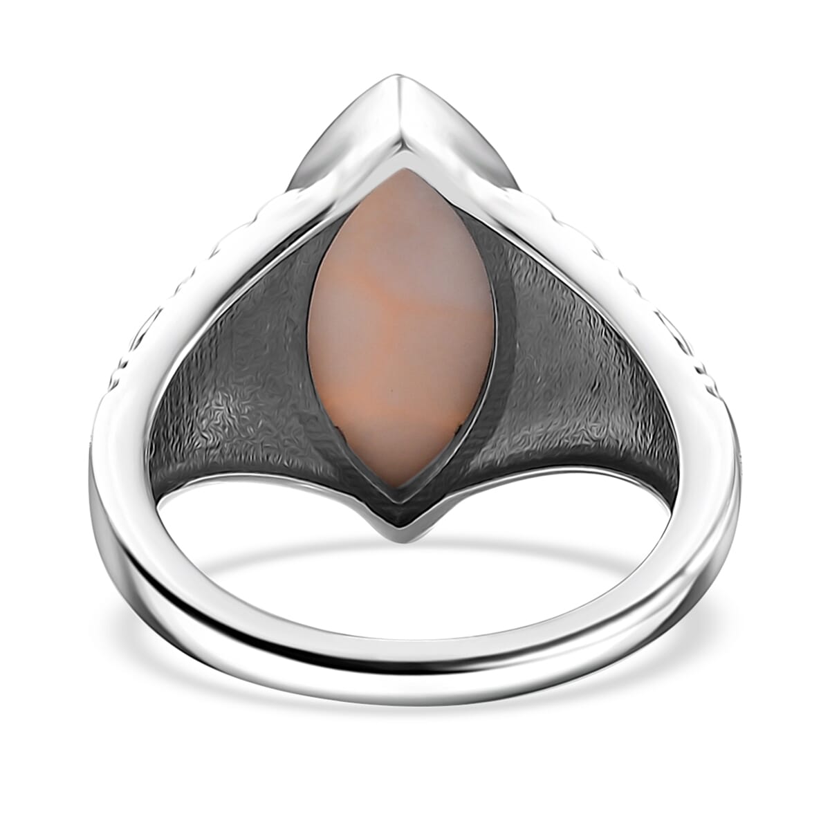 D'Joy Artisan Crafted Pink Natrolite 4.50 ctw Filigree Ring in Sterling Silver (Size 10.0) image number 4