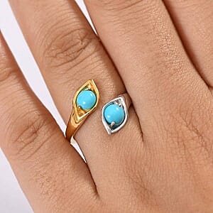 Sleeping Beauty Turquoise 1.04 ctw Ring in Sterling Silver (Size 9.0)