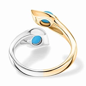 Sleeping Beauty Turquoise 1.04 ctw Ring in Sterling Silver (Size 9.0)