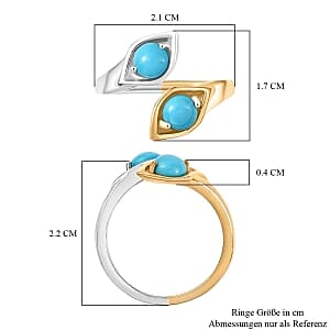 Sleeping Beauty Turquoise 1.04 ctw Ring in Sterling Silver (Size 9.0)