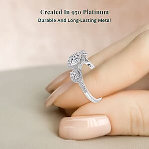 IGI Certified Luxuriant Lab Grown Diamond E-F VS 2.00 ctw Ring in 950 Platinum (Size 7.0)