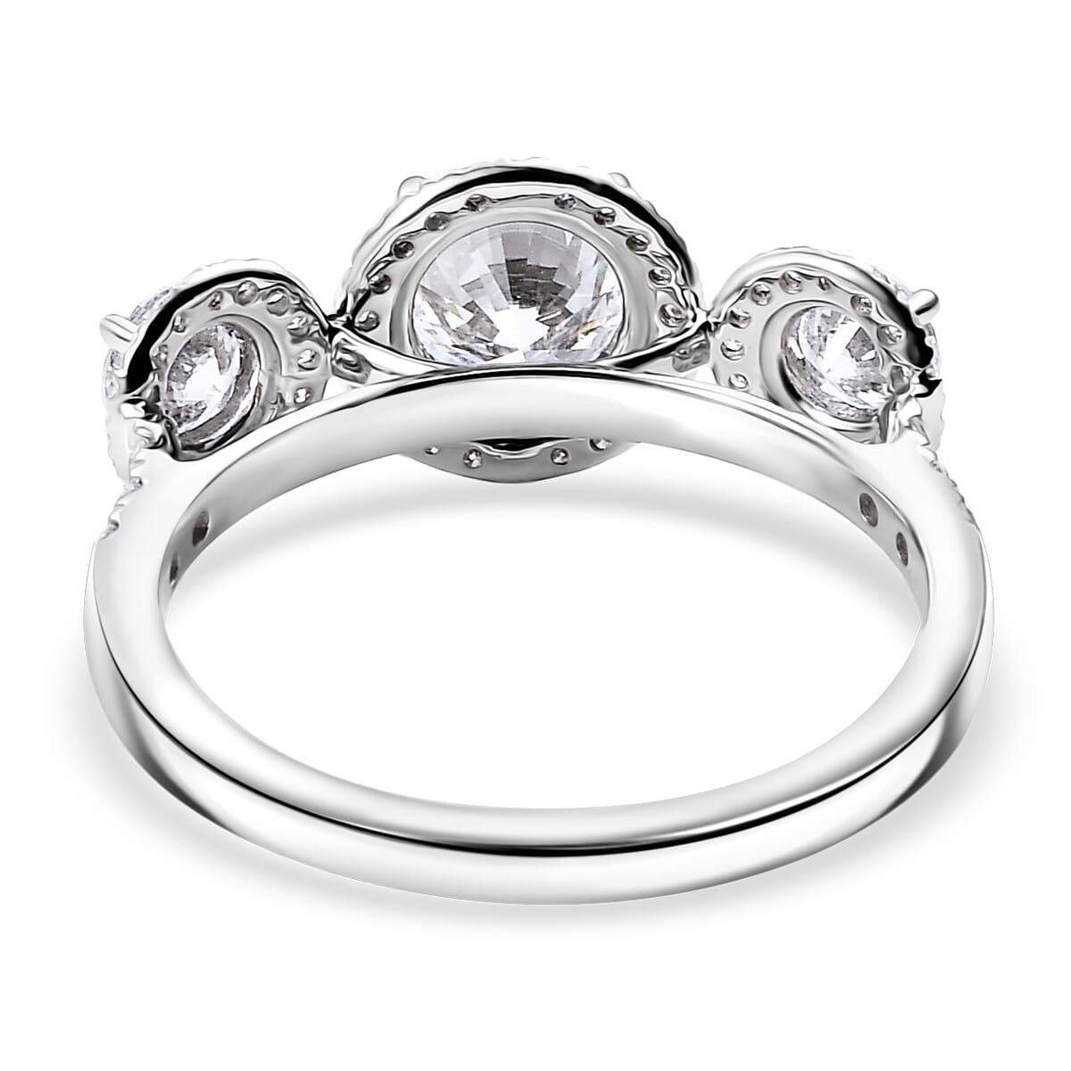 IGI Certified Luxuriant Lab Grown Diamond E-F VS 2.00 ctw Ring in 950 Platinum image number 4