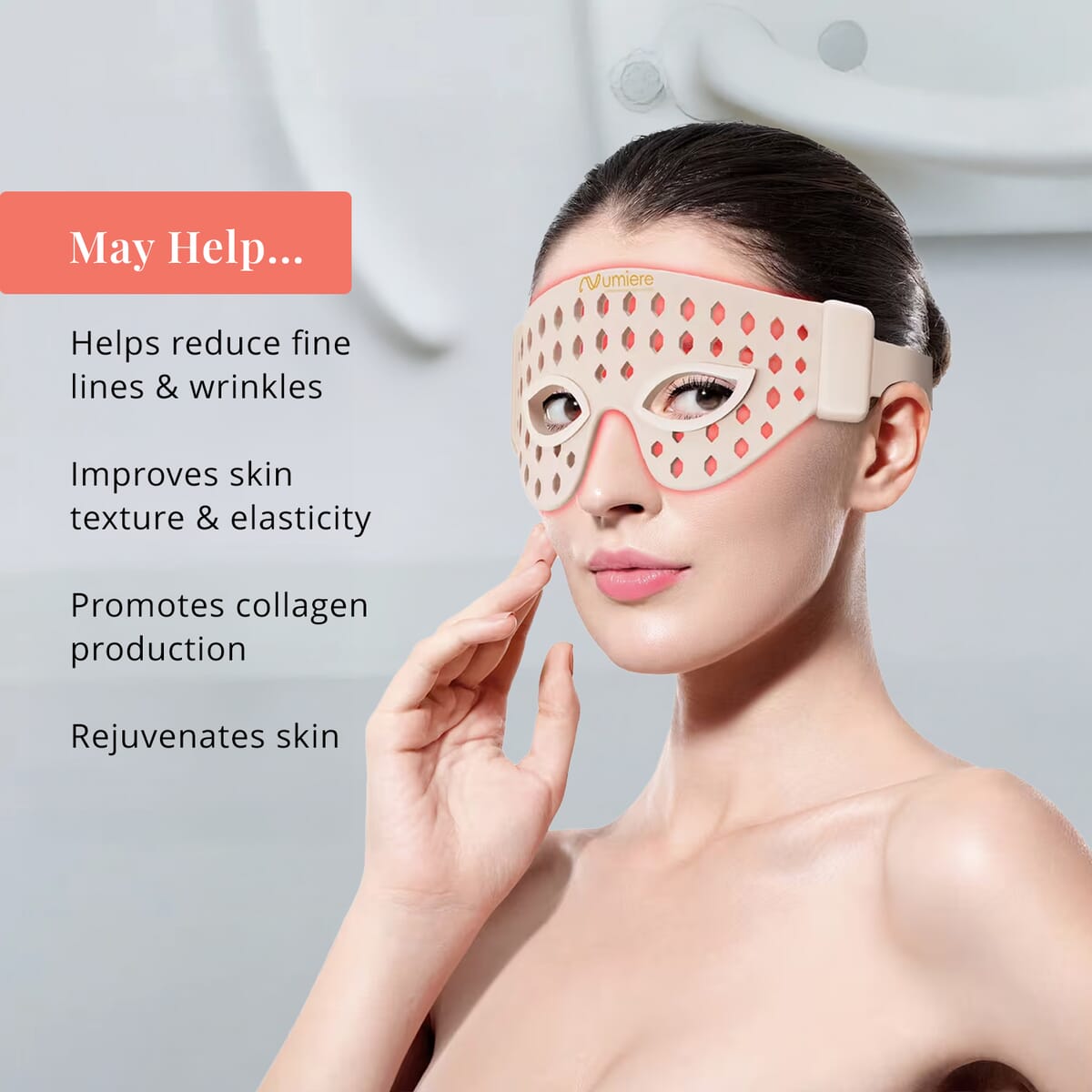 Numiere Feather LED Eye Mask- FDA Cleared image number 1
