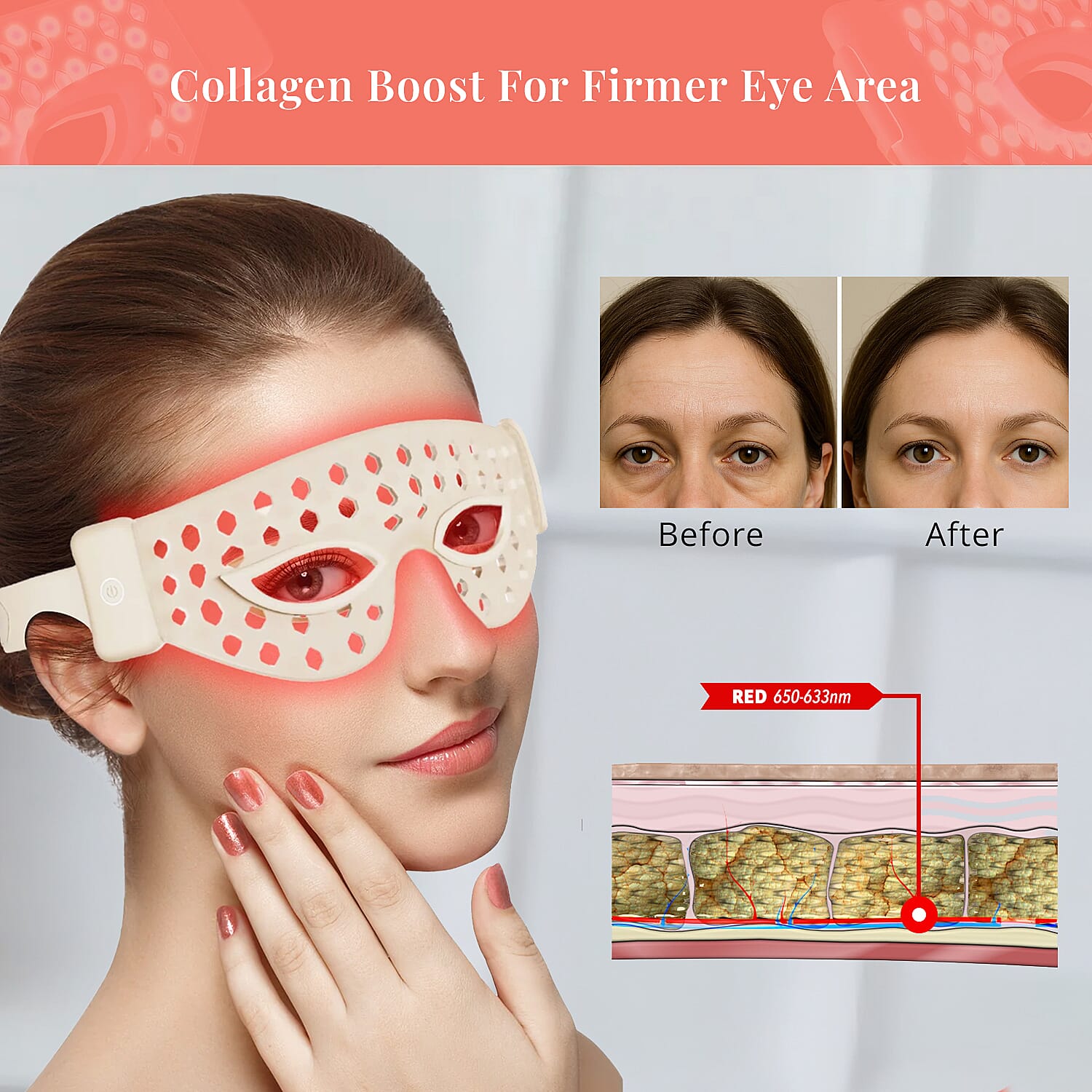 Numiere Feather LED Eye Mask- FDA Cleared