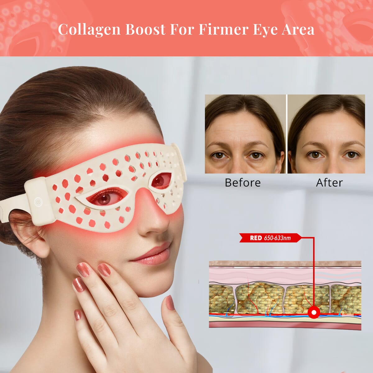 Numiere Feather LED Eye Mask- FDA Cleared image number 2