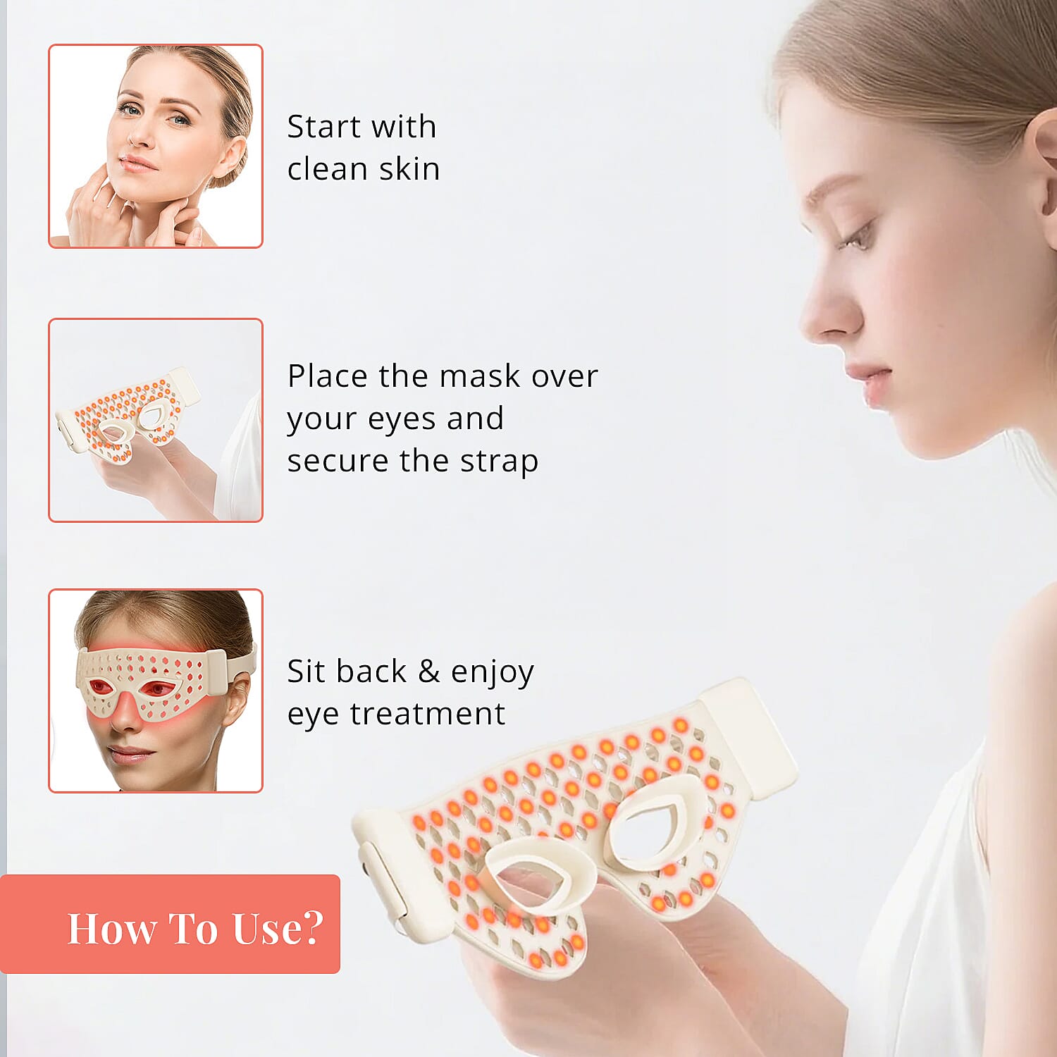 Numiere Feather LED Eye Mask- FDA Cleared