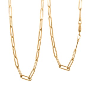 3mm Paperclip Chain Necklace in 10K Yellow Gold 2.60 Grams 20 Inches