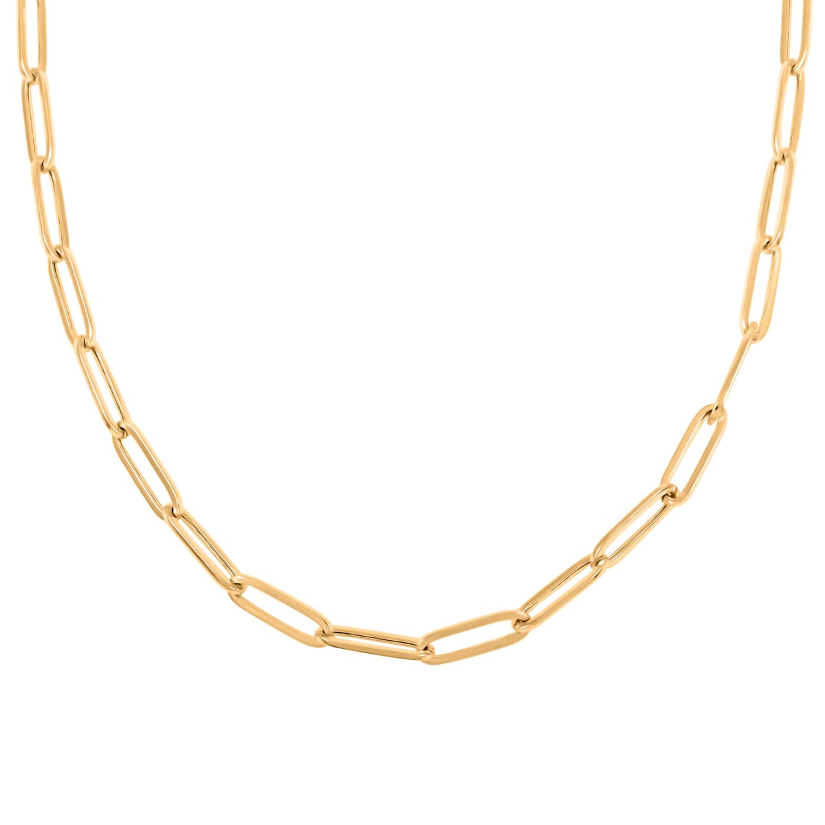 3mm Paperclip Chain Necklace in 10K Yellow Gold 2.60 Grams 20 Inches image number 1