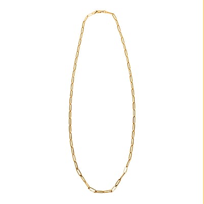 3mm Paperclip Chain Necklace in 10K Yellow Gold 3.3 Grams 20 Inches