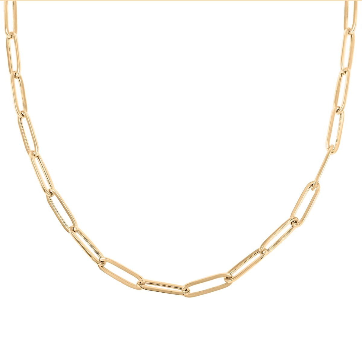 3mm Paperclip Chain Necklace in 10K Yellow Gold 2.20 Grams 16 Inches image number 1