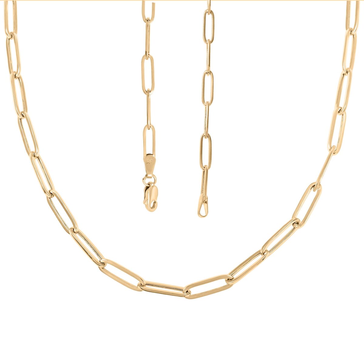 3mm Paperclip Chain Necklace in 10K Yellow Gold 2.20 Grams 16 Inches image number 2
