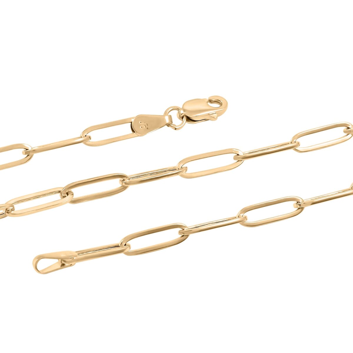 3mm Paperclip Chain Necklace in 10K Yellow Gold 2.20 Grams 16 Inches image number 3