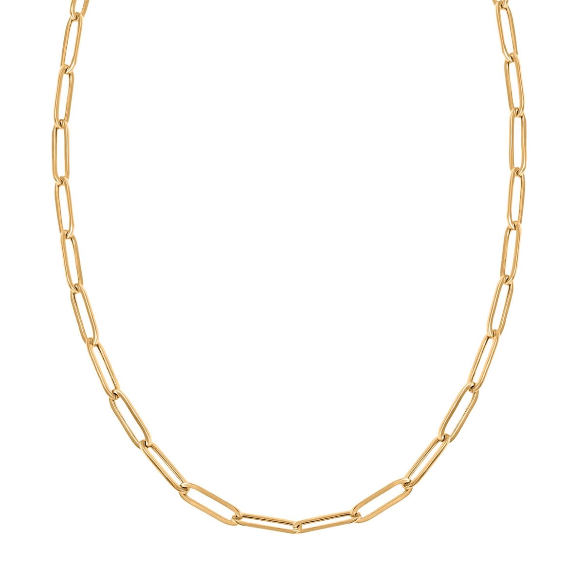 3mm Paperclip Chain Necklace in 10K Yellow Gold 2.40 Grams 18 Inches image number 1