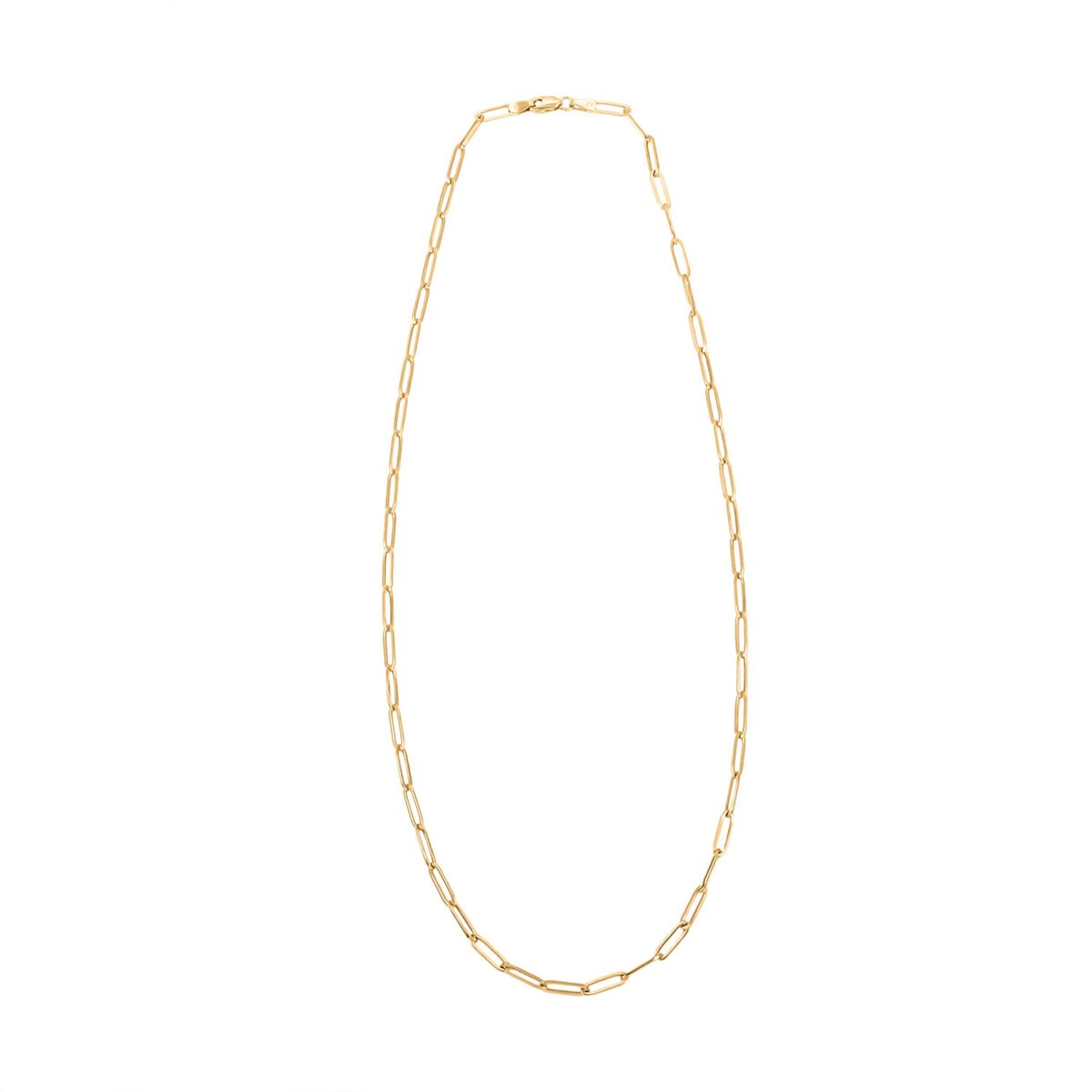 3mm Paperclip Chain Necklace in 10K Yellow Gold 2.40 Grams 18 Inches image number 4