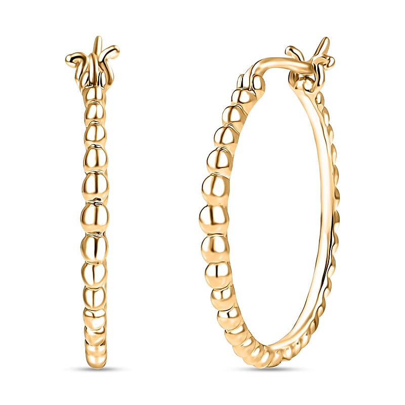 Luxoro Hoop Earrings in 10K Yellow Gold 3.20 Grams