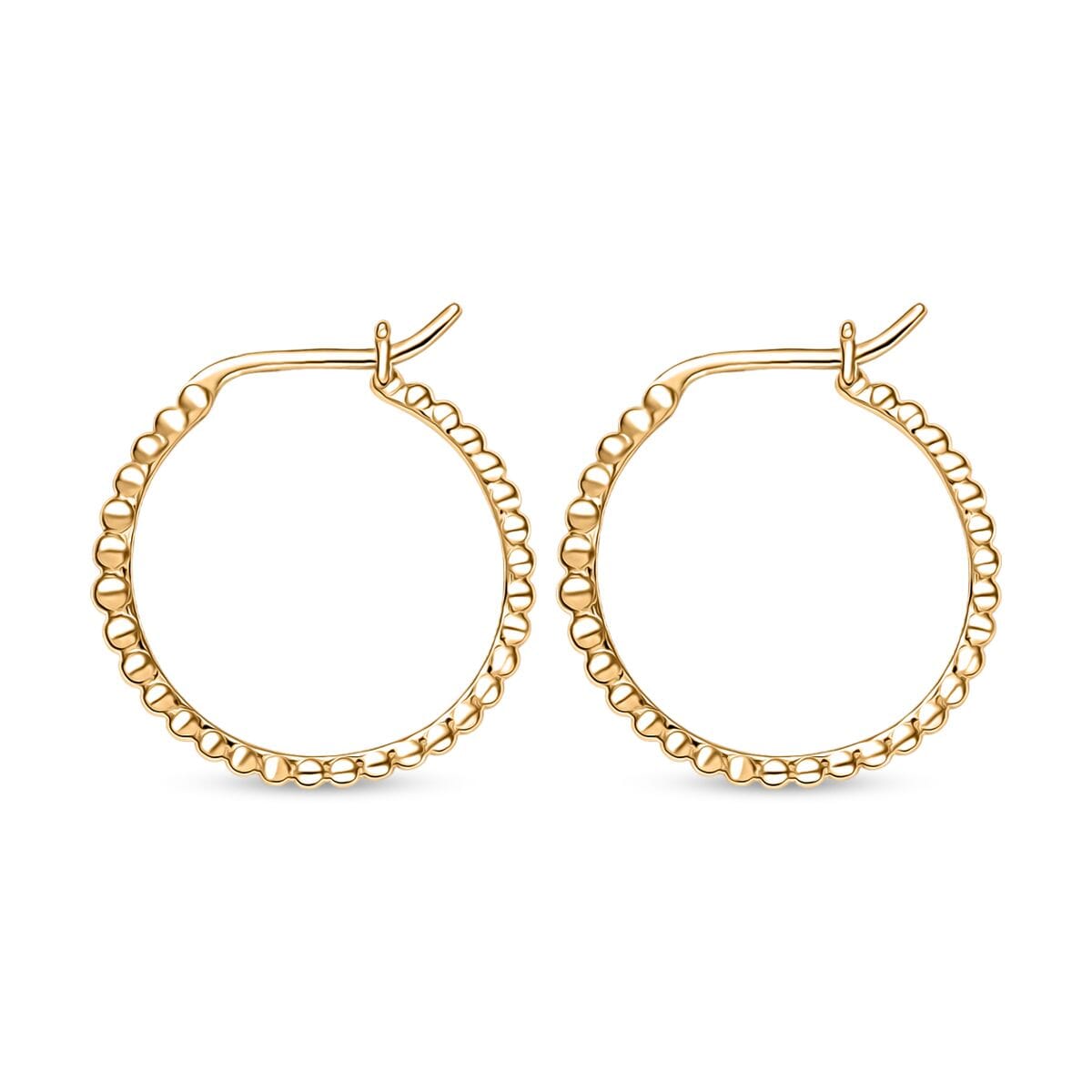 Luxoro Hoop Earrings in 10K Yellow Gold 3.20 Grams image number 3