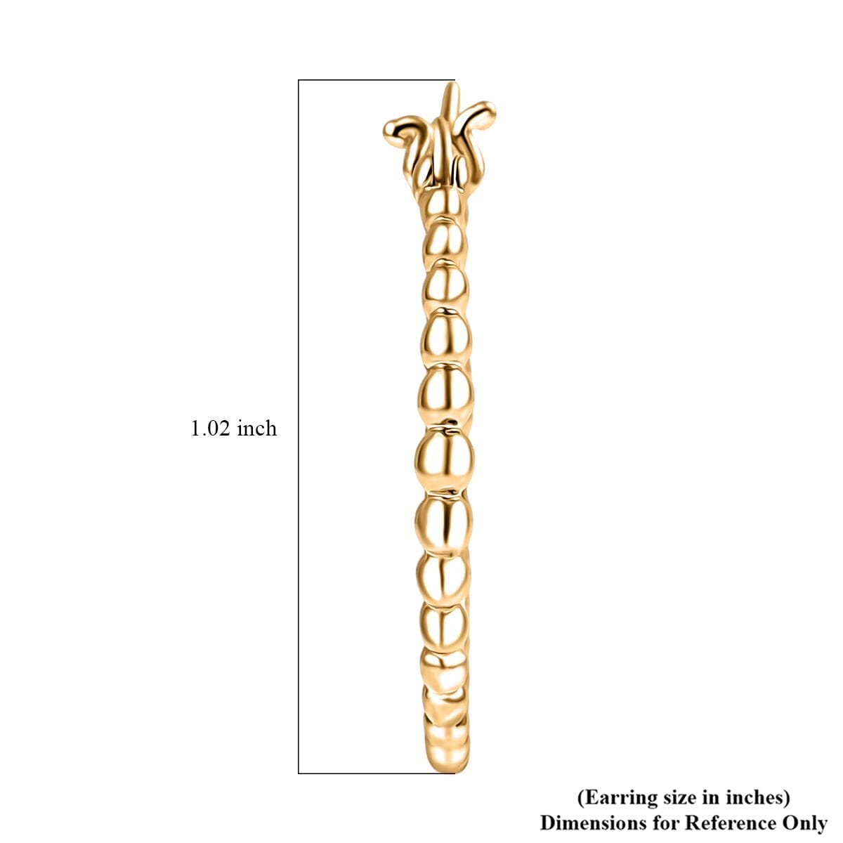Luxoro Hoop Earrings in 10K Yellow Gold 3.20 Grams image number 4