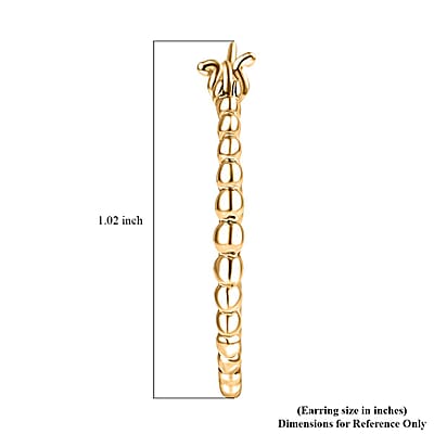 Luxoro Hoop Earrings in 10K Yellow Gold 3.20 Grams