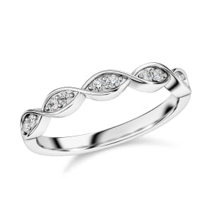 Luxuriant Lab Grown Diamond G-H SI 0.25 ctw Ring in Rhodium Over Sterling Silver (Size 8.0)