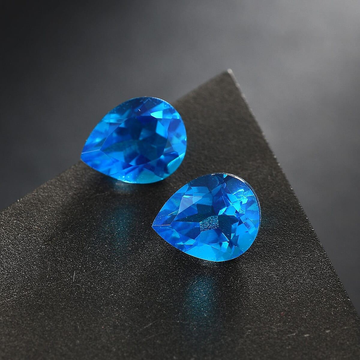 Caribbean Quartz Set of 2 (Pear 10x8 mm) 4.76 ctw Loose Gemstone image number 1
