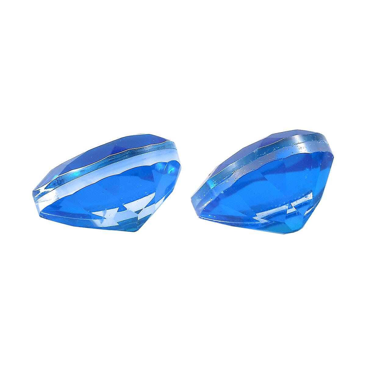 Caribbean Quartz Set of 2 (Pear 10x8 mm) 4.76 ctw Loose Gemstone image number 2