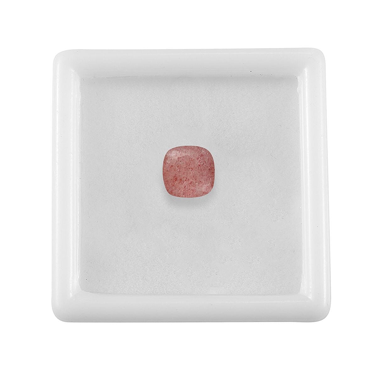 Cherry Quartz (Cush 8x8 mm) 1.70 ctw Loose Gemstone