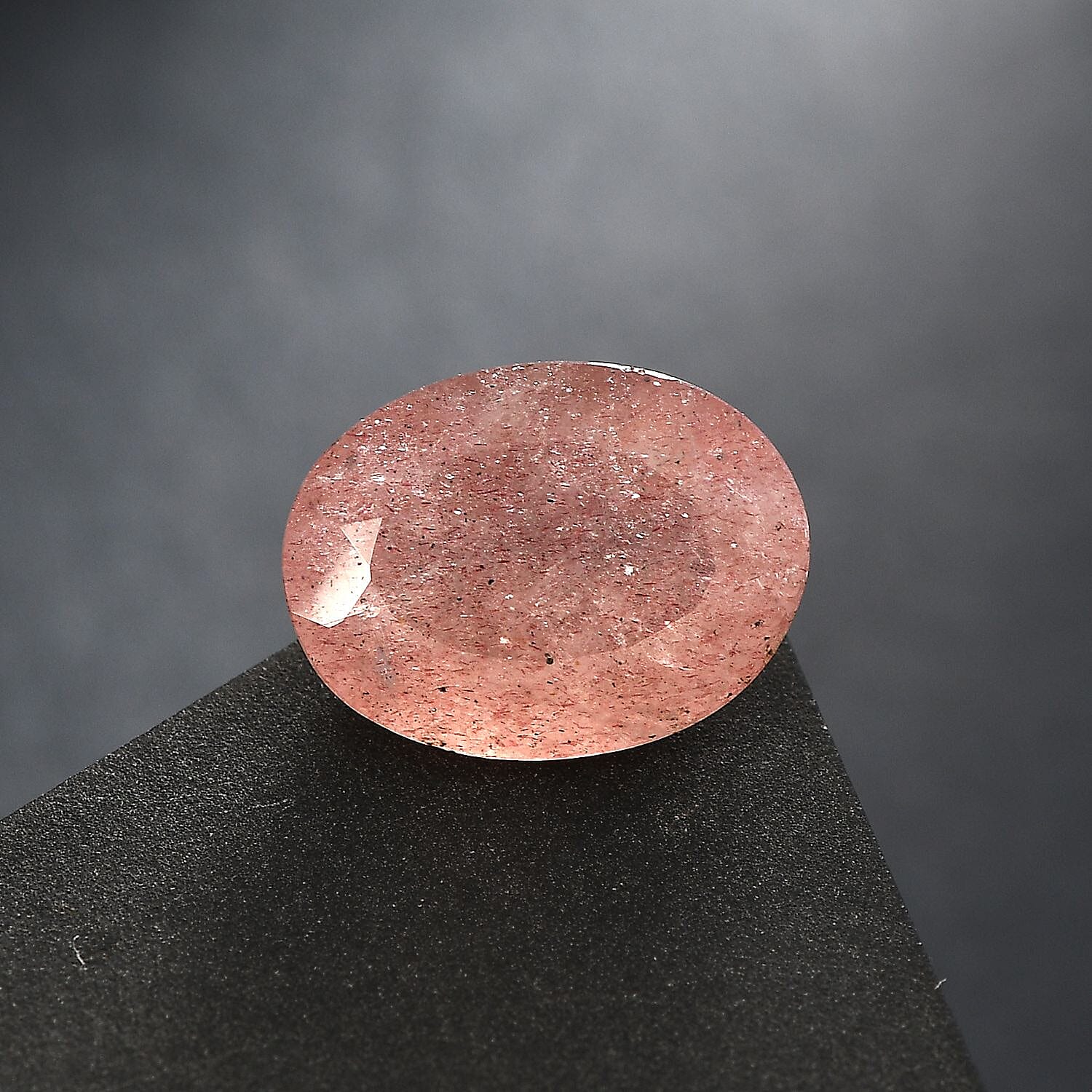 Cherry Quartz (Ovl 16x12 mm) 7.40 ctw Loose Gemstone