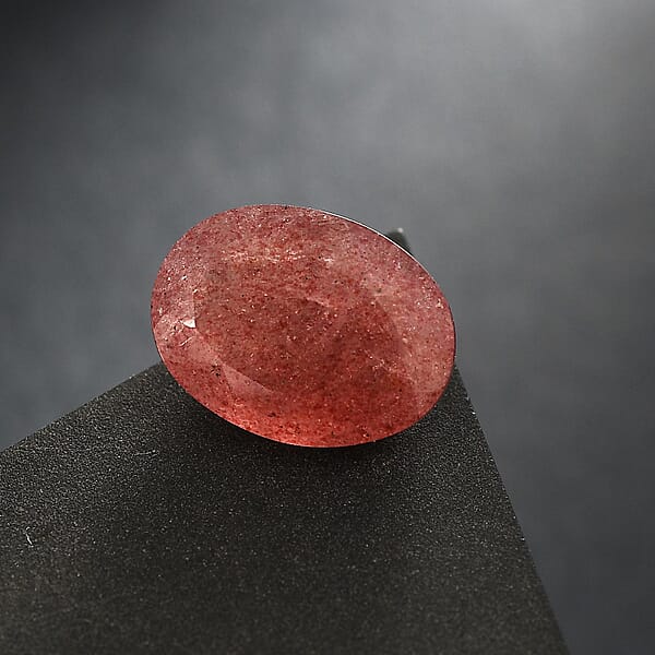 AA Cherry Quartz (Ovl 16x12 mm) 7.60 ctw Loose Gemstone